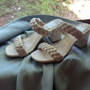 DOCLE VITA Tessa Braided Block Heel Sandals - New with Tags